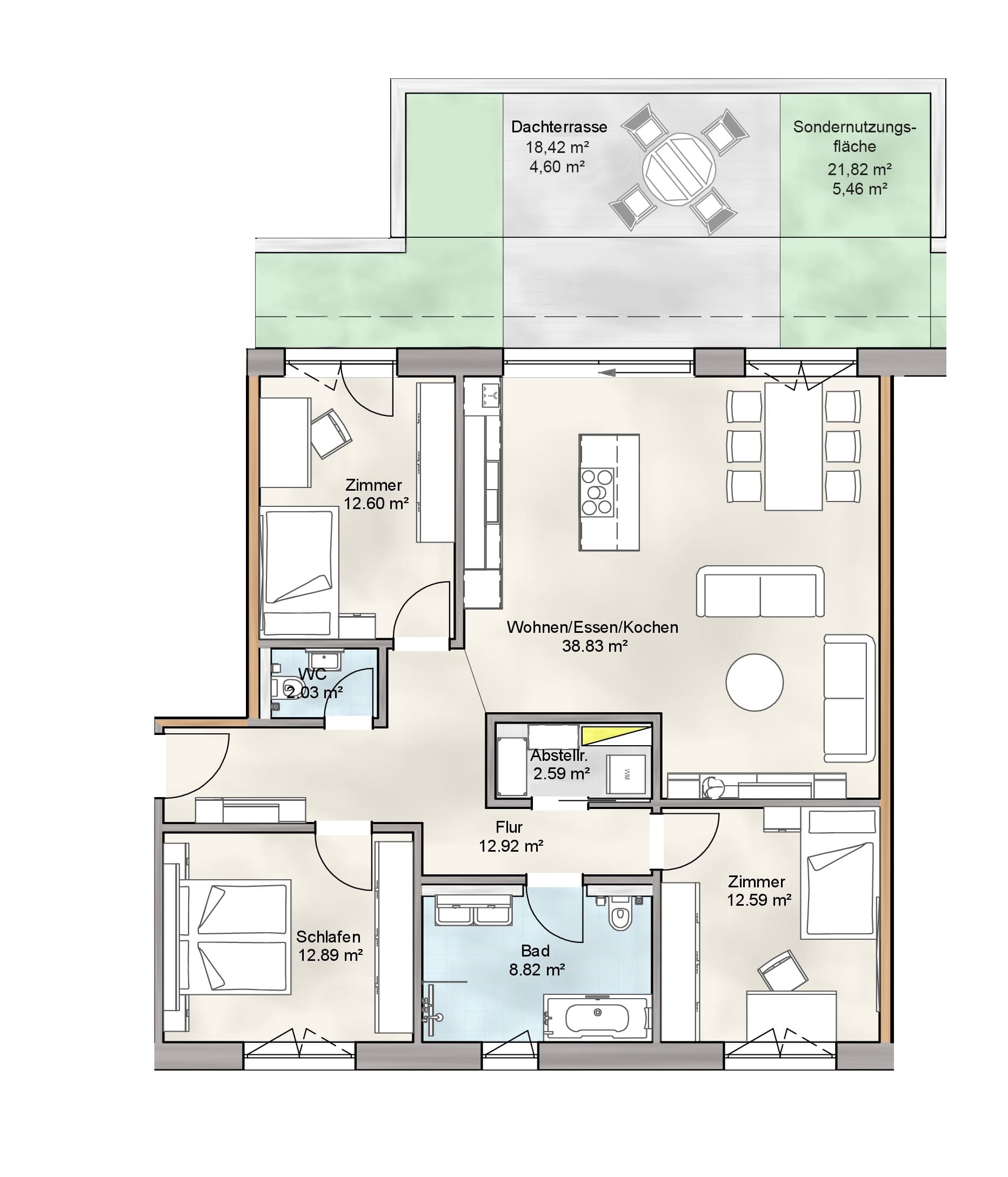 Penthouse zum Kauf Provisionsfrei 609.000 € 4 Zimmer 113,3 m²<br/>Wohnfläche Binzen 79589