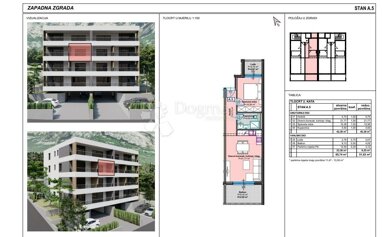 Wohnung zum Kauf 165.300 € 2 Zimmer 51 m² 2. Geschoss Makarska 21300