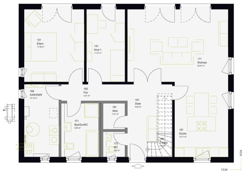 Einfamilienhaus zum Kauf 442.289 € 6 Zimmer 220 m²<br/>Wohnfläche 608 m²<br/>Grundstück Holtdorf Nienburg (Weser) 31582