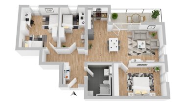 Wohnung zur Miete 699,30 € 4 Zimmer 90 m² Meßkirch Meßkirch 88605