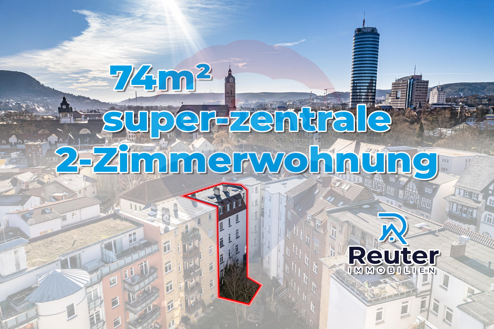 Wohnung zum Kauf 225.000 € 3 Zimmer 74 m²<br/>Wohnfläche Jena - Zentrum Jena 07743