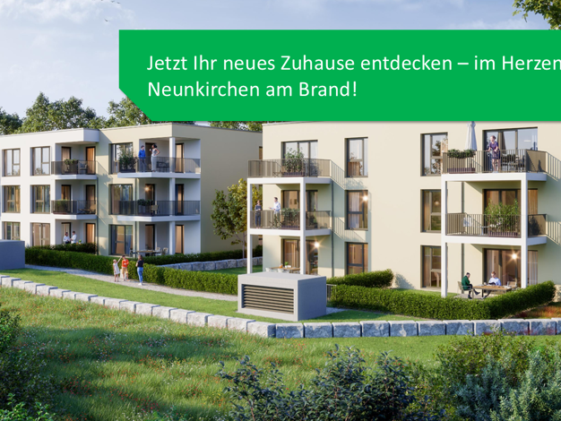 Wohnung zum Kauf - Neubau provisionsfrei 465.000 € 3 Zimmer 88,5 m² 1. Geschoss frei ab sofort Raiffeisenstraße Neunkirchen Neunkirchen a.Brand 91077