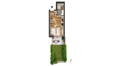 Wohnung zum Kauf provisionsfrei 319.900 € 1 Zimmer 26,3 m² EG Alois-Schrott-Straße 18 Arzl Innsbruck 6020