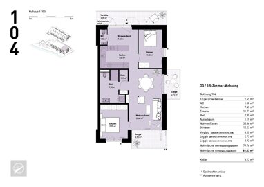 Wohnung zum Kauf Provisionsfrei 398.900 € 3,5 Zimmer 89,6 m² Untersulmetingen Laupheim 88471