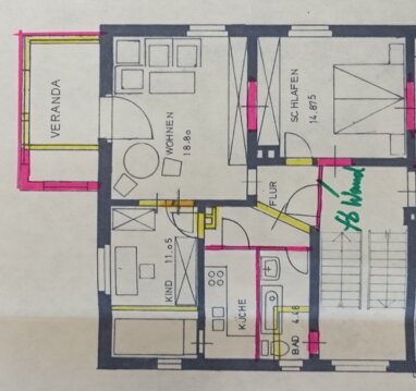 Wohnung zur Miete 750 € 3 Zimmer 65 m² 1. Geschoss Goßlerstraße 3 Humboldtallee Göttingen 37073