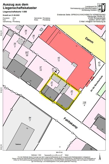 Grundstück zum Kauf 597 m² Grundstück Wahlbezirk 002 Pinneberg 25421