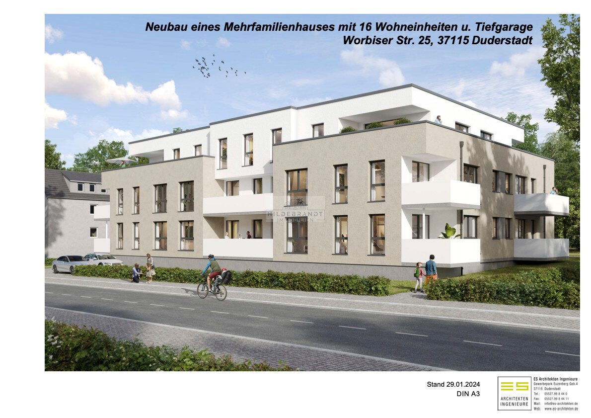 Wohnung zum Kauf 339.708 € 3 Zimmer 92,1 m²<br/>Wohnfläche Worbiser Straße 25 Duderstadt Duderstadt 37115