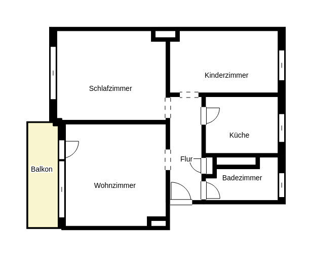 Wohnung zur Miete 459 € 3 Zimmer 61,8 m²<br/>Wohnfläche 1.<br/>Geschoss 28.02.2025<br/>Verfügbarkeit Kortschstraße 11 Wickede Dorf Dortmund 44319