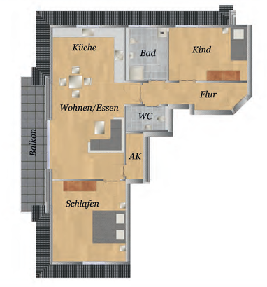 Wohnung zur Miete 1.275 € 3 Zimmer 105,2 m² 1. Geschoss Hauptstraße 39a Groß Grönau 23627