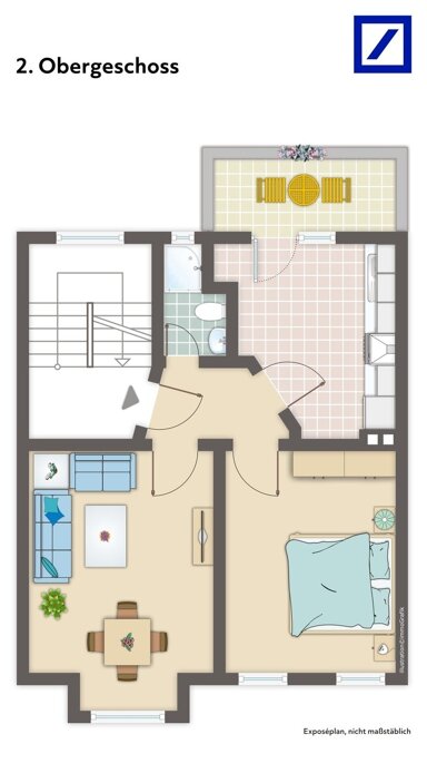 Wohnung zur Miete 390 € 2 Zimmer 52,3 m² frei ab sofort Hochfeld Duisburg 47053