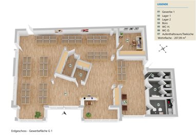 Büro-/Praxisfläche zum Kauf Provisionsfrei 3.000 € 207,1 m² Bürofläche Leidersbach Leidersbach 63849