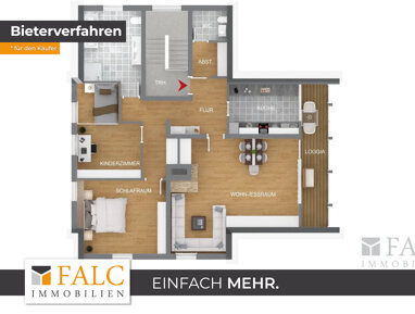 Wohnung zum Kauf Provisionsfrei 399.000 € 4 Zimmer 110 m² Pfrondorf Tübingen / Pfrondorf 72074