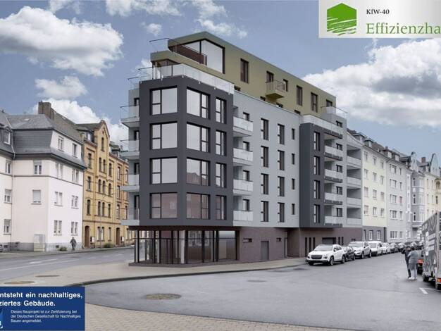 Wohnung zum Kauf - Neubau provisionsfrei als Kapitalanlage geeignet 389.300 € 3 Zimmer 83,7 m² Andernacher Straße 6 Lützel Koblenz 56070