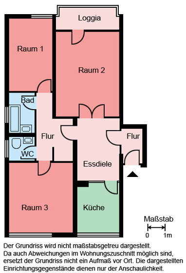Wohnung zur Miete 550 € 3 Zimmer 76,9 m² Erdgeschoss Dresdner Straße 11 Königsborn Unna 59425