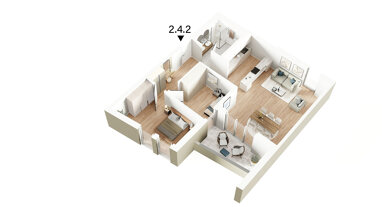 Wohnung zum Kauf Provisionsfrei 599.040 € 3 Zimmer 83,2 m² 4. Geschoss Weststadt Ulm 89077