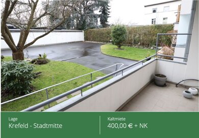 Wohnung zur Miete 400 € 1 Zimmer 35 m² EG frei ab 01.04.2025 Westwall 70 Stadtmitte Krefeld 47798