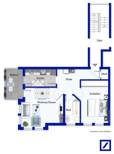 Wohnung zum Kauf 230.000 € 2 Zimmer 62,5 m² 1. Geschoss Feyen 1 Trier 54294