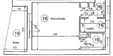 Wohnung zum Kauf provisionsfrei 86.800 € 1 Zimmer 35,3 m² 1. Geschoss Krämpfervorstadt Erfurt 99085