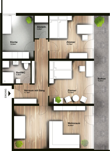 Apartment zur Miete 1.100 € 3 Zimmer 87,5 m² 1. Geschoss Marktgasse 16 Kufstein 6330