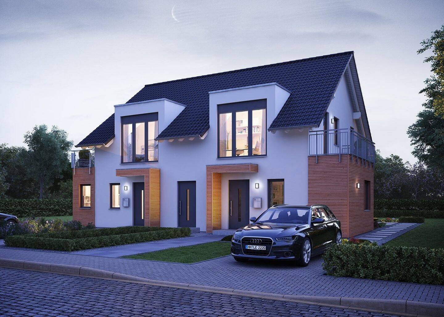 Immobilie in Heidenrod - Hier wohnen zwei Familien wie in einem Doppelhaus. - Bild 0