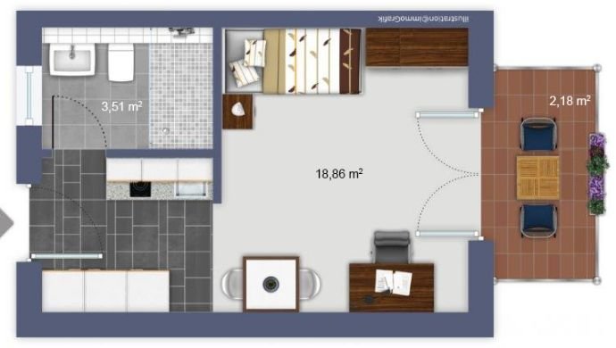 Apartment zur Miete 370 € 1 Zimmer 25 m²<br/>Wohnfläche Panneschopp Aachen 52068