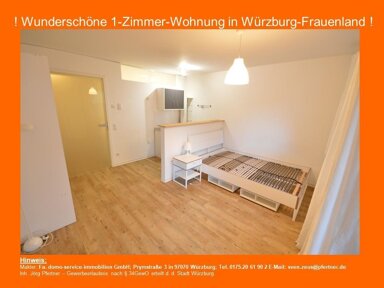 Studio zur Miete 480 € 1 Zimmer 25,2 m² EG frei ab sofort Frauenland Würzburg 97074