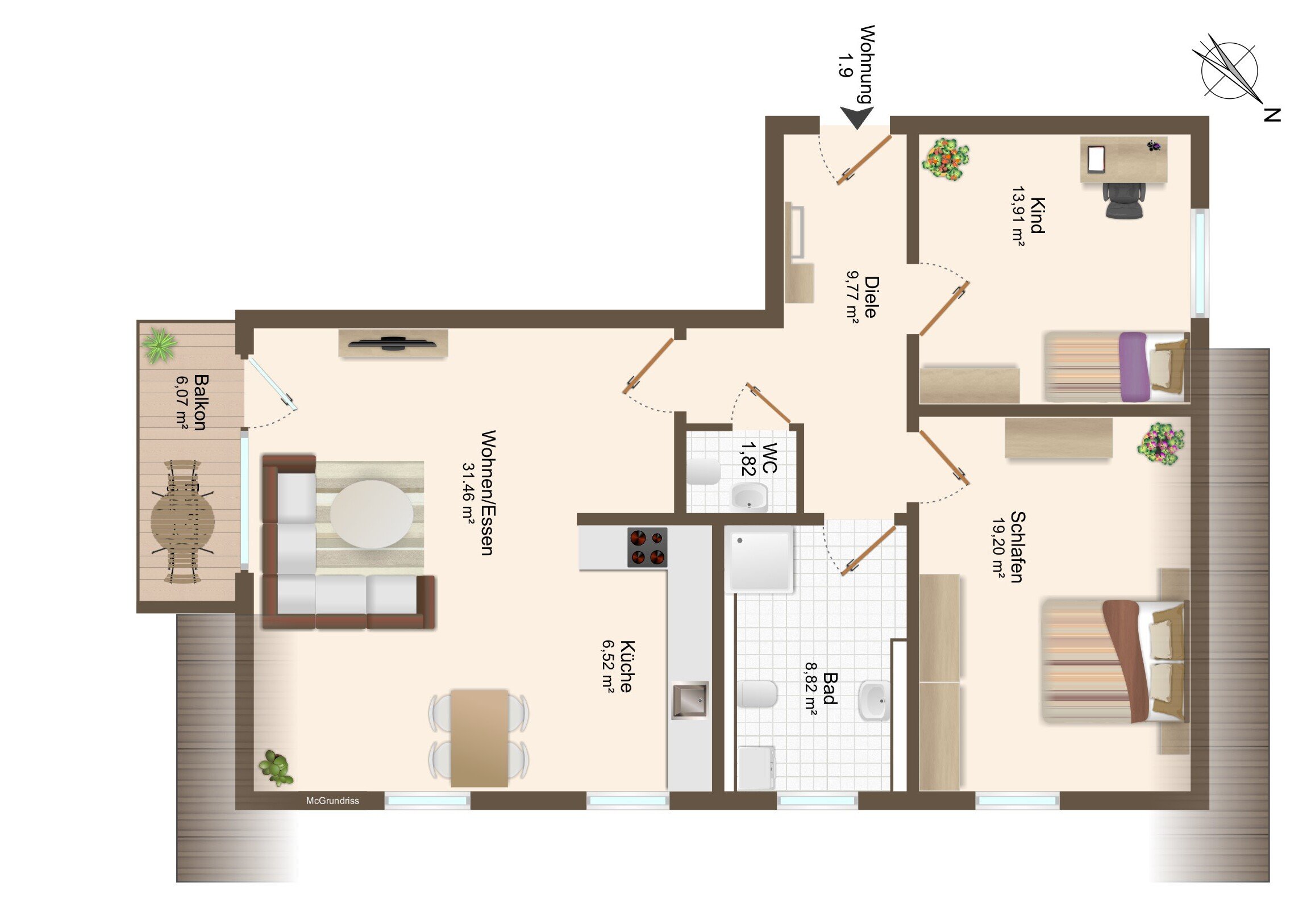 Wohnung zum Kauf provisionsfrei 369.000 € 3 Zimmer 90,1 m²<br/>Wohnfläche Watterdingen Tengen 78250