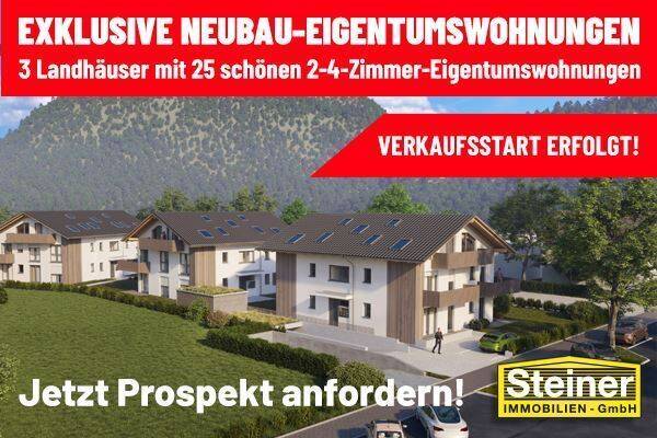 VERKAUFS-START:  2-Zimmer-Garten-Wohnung ca. 35,80 m², Keller, TG-Platz a. W. WHG-Nr. 01