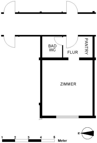 Wohnung zur Miete 208 € 1 Zimmer 22,5 m² 2. Geschoss Freigebiet 1 Mitte - Süd Bremerhaven 27568