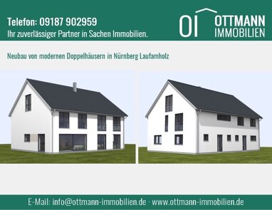Doppelhaushälfte zum Kauf Provisionsfrei 675.500 € 5 Zimmer 130 m² 316 m² Grundstück Laufamholz Nürnberg 90482