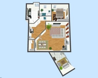 Wohnung zur Miete 750 € 2 Zimmer 104 m² 3. Geschoss Kirchstraße 1 Zella-Mehlis 98544