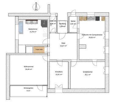 Wohnung zur Miete 1.100 € 5 Zimmer 124 m² EG frei ab 01.02.2025 Deggendorf Deggendorf 94469