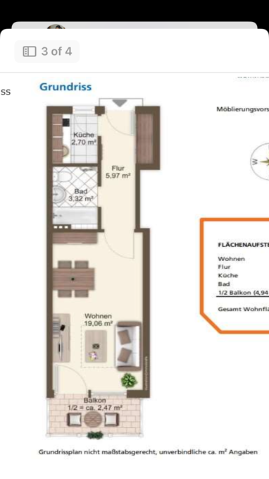 Apartment zur Miete 940 € 1 Zimmer 34 m² Erdgeschoss Stöberlstrasse St. Ulrich München 80687