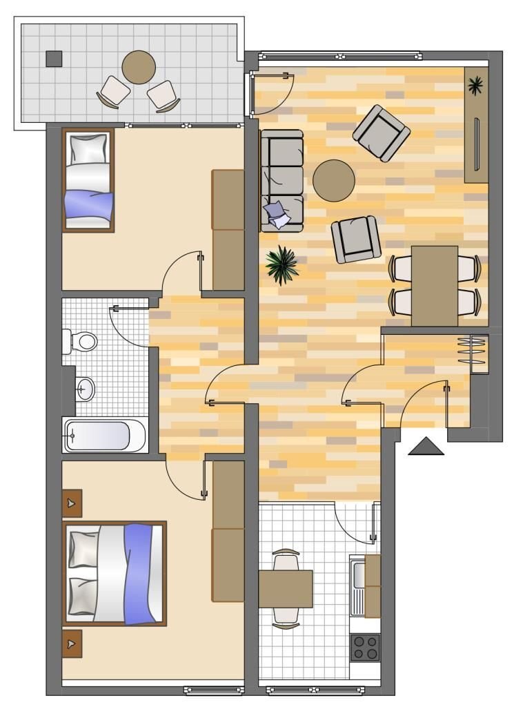 Wohnung zur Miete nur mit Wohnberechtigungsschein 447,63 € 3,5 Zimmer 76 m²<br/>Wohnfläche 4.<br/>Geschoss Friedrich-Henkel-Weg 16 Dorstfeld Dortmund 44149