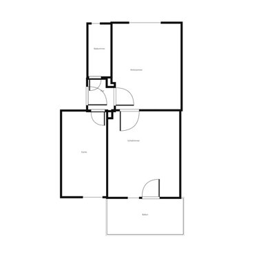 Wohnung zur Miete 420 € 2 Zimmer 46,3 m² 1. Geschoss Servatiusstr. 20 Erpinghofsiedlung Dortmund 44369