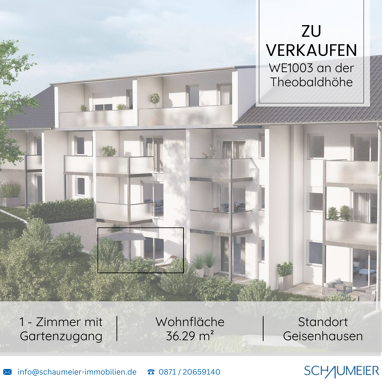 Wohnung zum Kauf 165.000 € 1 Zimmer 36,3 m² Erdgeschoss Geisenhausen Geisenhausen 84144
