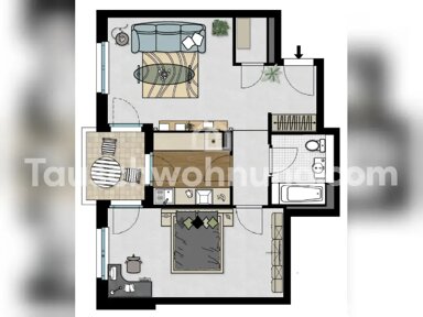 Wohnung zur Miete Tauschwohnung 850 € 2 Zimmer 59 m² 4. Geschoss Fechenheim Frankfurt am Main 60314