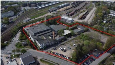 Gewerbegrundstück zum Kauf provisionsfrei 23.800 m² Grundstück Kopernikusstraße 4 / Güterbahnhofstraße 1-3 Bahnhofsvorstadt Zwickau 08056