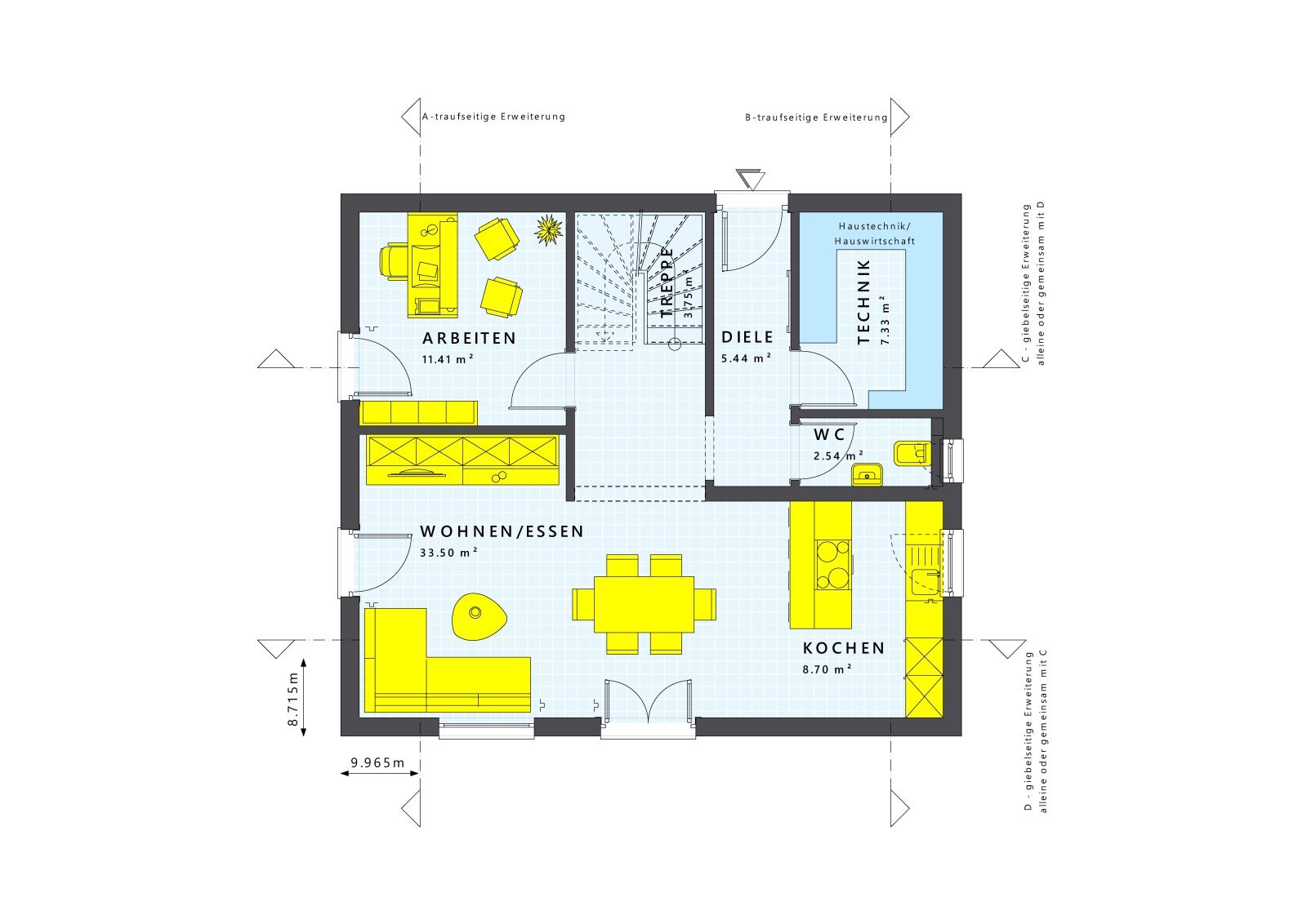 Einfamilienhaus zum Kauf 437.469 € 5 Zimmer 143 m²<br/>Wohnfläche 528 m²<br/>Grundstück Wenings Gedern 63688