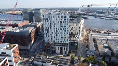 Wohnung zur Miete 1.548 € 1 Zimmer 43 m² 10. Geschoss HafenCity Hamburg 20457