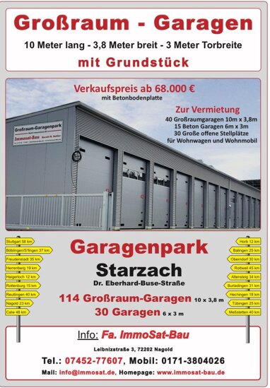 Garage zum Kauf Provisionsfrei 68.500 € Dr. Eberhard Buse Straße Börstingen Starzach 72181