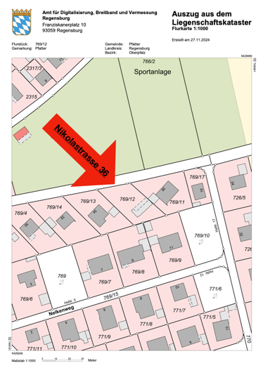 Grundstück zum Kauf 199.900 € 800 m² Grundstück Nikolastrasse 36 Pfatter Pfatter 93102