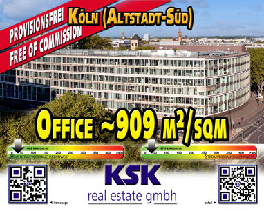 Bürogebäude zur Miete Provisionsfrei 29,50 € 909,1 m² Bürofläche teilbar von 448 m² bis 1.529 m² Altstadt - Süd Köln 50676