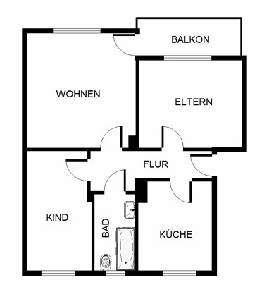 Wohnung zur Miete 469 € 3,5 Zimmer 67,2 m² Erdgeschoss Kampmannsweg 13 Hassel Gelsenkirchen 45896