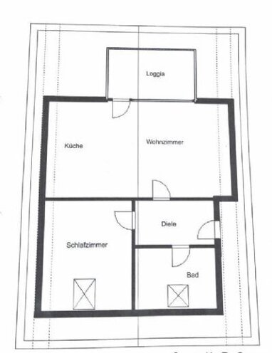 Wohnung zum Kauf 90.000 € 2 Zimmer 55 m² 4. Geschoss Styrum Oberhausen 46047