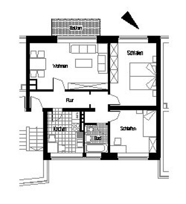 Wohnung zur Miete 513 € 3 Zimmer 70 m² 3. Geschoss Saalestraße 16 Bärenkämpen 3 Minden 32425