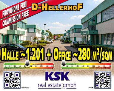 Halle/Industriefläche zur Miete Provisionsfrei 1.481 m² Lagerfläche Garath Düsseldorf 40595