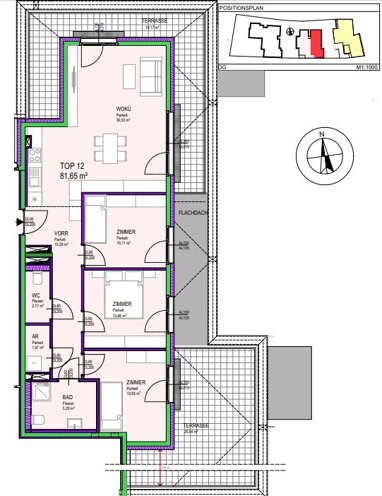 Wohnung zum Kauf 475.324,79 € 4 Zimmer 81,7 m² Groß-Enzersdorf 2301