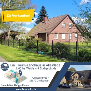 Einfamilienhaus zum Kauf 498.000 € 5 Zimmer 230 m² 16.348 m² Grundstück Fuchsbergweg 4 Großsander Uplengen 26670