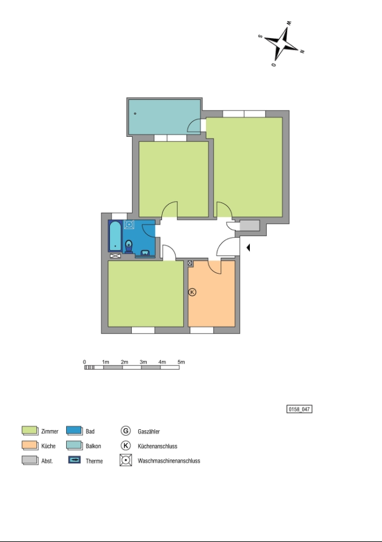 Wohnung zur Miete 606,74 € 3 Zimmer 72,8 m² 3. Geschoss Bothfeld Hannover 30659